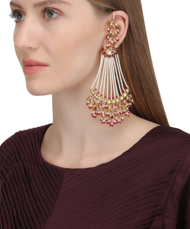 Lotus passa earrings – Raabta by Rahul